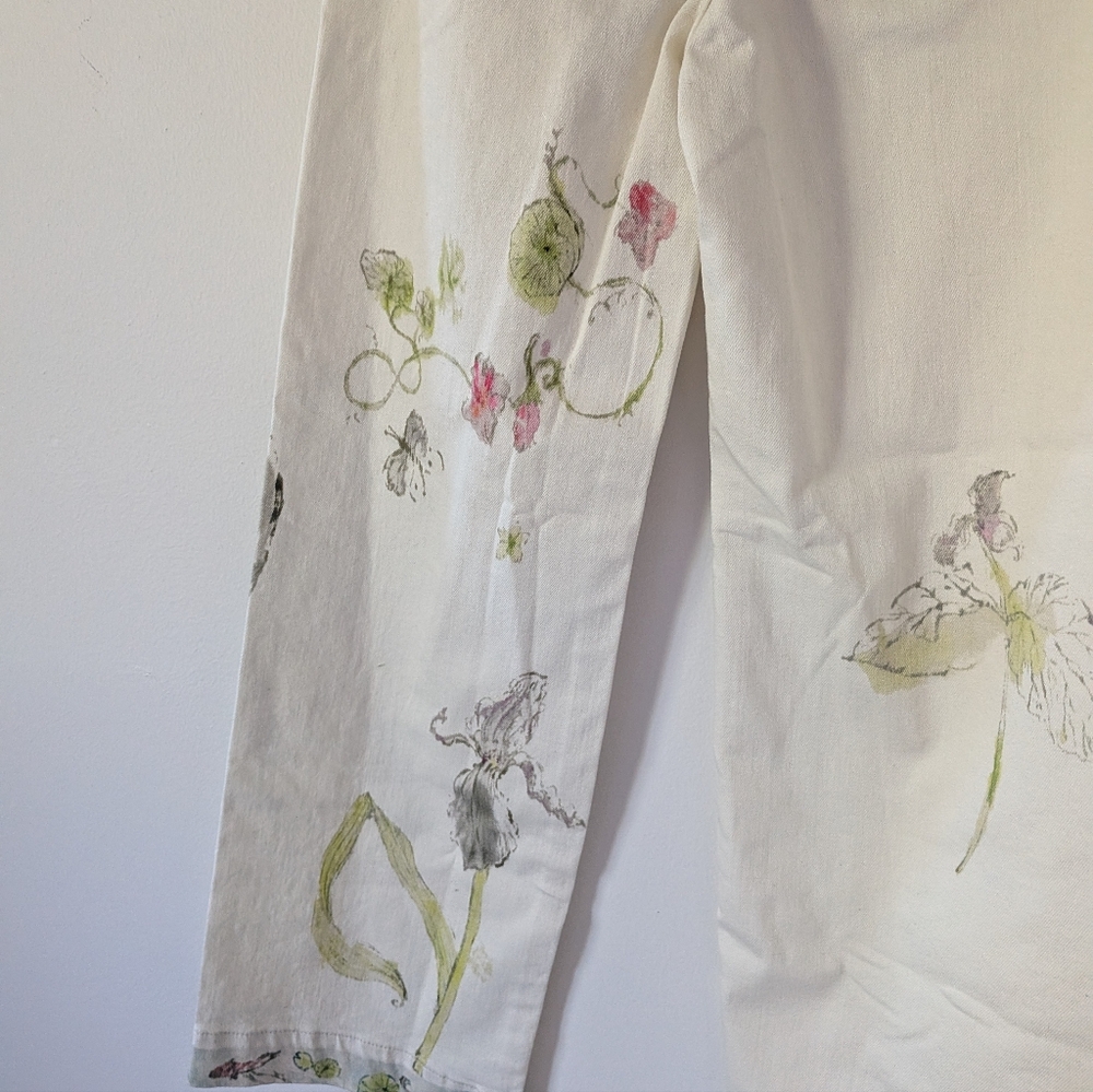 NWT Anthropologie Maeve Swan Gossip Colette Denim Crop Wide-Leg Jeans 27 Long - Picture 16 of 16